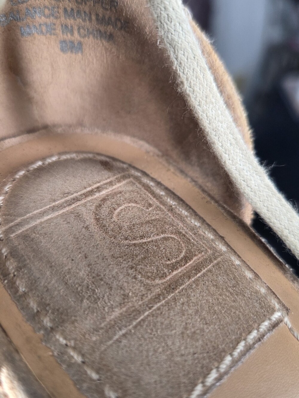 Via Spegia Beige Suede Espadrilles Size 8 - Picture 6 of 6